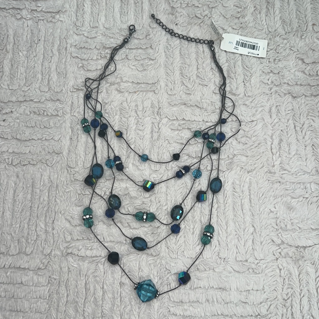 M. Haskell Layered Beaded Necklace, Adjustable, New With Tags